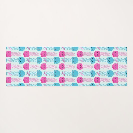 kwallen Patroon, schelvis, Zeeen Yogamat (Achterkant (horizontaal))