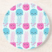 kwallen Patroon, schelvis, Zeeen Zandsteen Onderzetter (Voorkant)