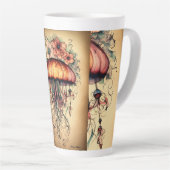 Kwallen Serenity: Artistieke T-shirt Design INSPI Latte Mok (Rechterhoek)