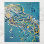 kwallen wijn etiket (Enkel label)