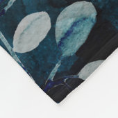 Kwallen, zee met gouden accenten fleece deken (Hoek)