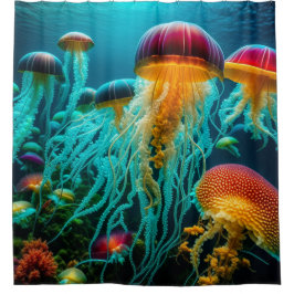 kwallenbende douchegordijn