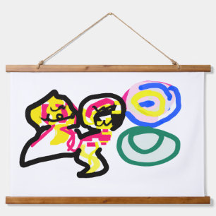 Kwallenliefhebber hangend wandkleed