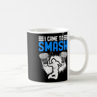 Kwam naar Smash Shuttle Sport Hobby Badminton Play Koffiemok