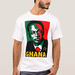 KWAME NKRUMAH - ZWARTE STAR T-SHIRT