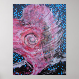 Kwan Yin is de godin van vriendelijkheid en compas Poster