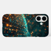 Kwantumdatastroom Case-Mate iPhone Case (Achterkant (horizontaal))