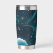 kwantumschemering geïsoleerde drinkbeker (Achterkant)