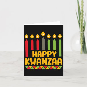 Kwanza 2024 Kerst Afro-Amerikaanse Kinder Vrouwen Kaart