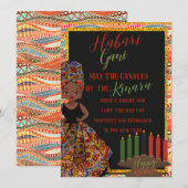 Kwanza Habari Gani Holiday Card  Kaart (Voorkant / Achterkant)