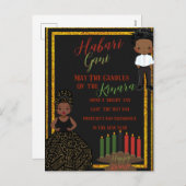 kwanza Holiday Kaart (Voorkant / Achterkant)