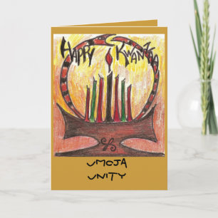 kwanza-kaart, Umoja Unity Feestdagen Kaart