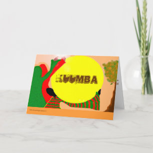KWANZA   - WENSKAART FEESTDAGEN KAART