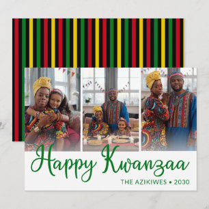Kwanzaa 3 Foto Feestdagenkaart