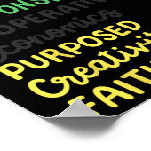 Kwanzaa 7 principes Afro-Amerikaanse zwarte trots Poster (Hoek)