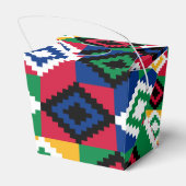 Kwanzaa African Geometric Print (3) Bedankdoosjes (Achterkant)