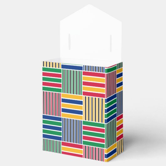 Kwanzaa African Geometric Print (6) Bedankdoosjes (Geopend)