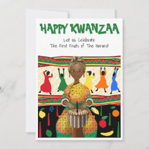 Kwanzaa Afro-Amerikaanse feestdag Kaart