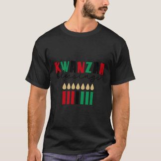 Kwanzaa Blessing Habari Gani Black Eigenaar Kwanza T-shirt