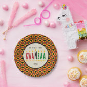 Kwanzaa Blessings | Kinara | Gepersonaliseerd Papieren Bordje (Feest)