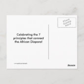 KWANZAA BRIEFKAART (Achterkant)