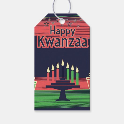 Kwanzaa Cadeaulabel (Voorkant)