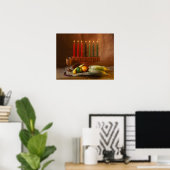 Kwanzaa Candles and Food Poster (Thuiskantoor)