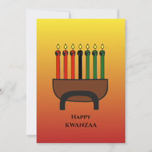 Kwanzaa Candles Feestdagenkaart