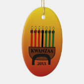 Kwanzaa Candles Keramisch Ornament (Rechts)