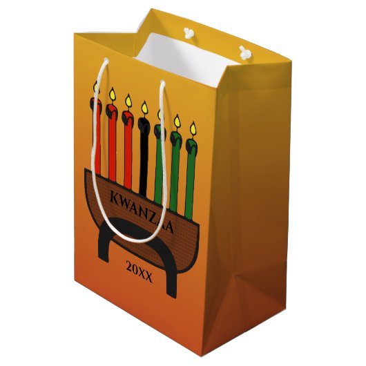 Kwanzaa Candles Medium Cadeauzakje (Achterkant Gekanteld)