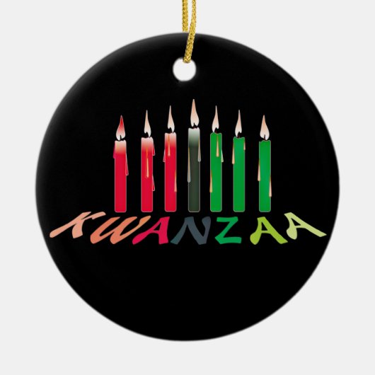 Kwanzaa Candles Ornament (Voorkant)