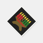 Kwanzaa Candles Servet (Hoek)