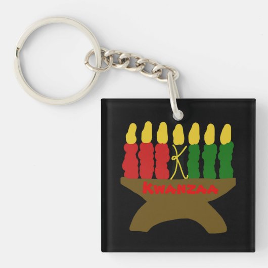 Kwanzaa Candles Sleutelhanger (Voorkant)