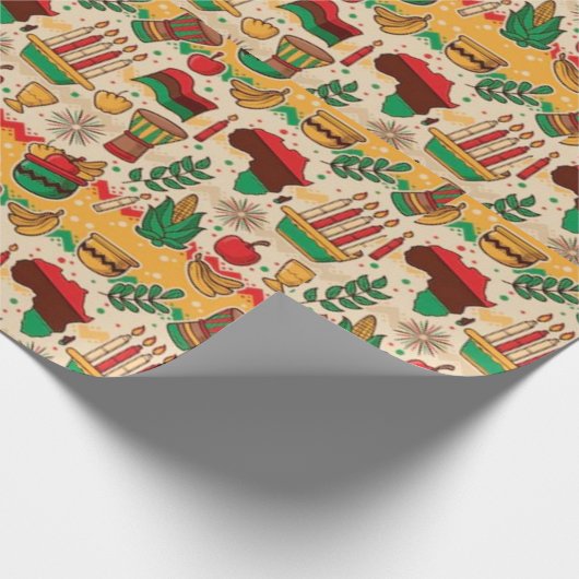 Kwanzaa Celebration Cadeaupapier (Hoek)