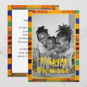 Kwanzaa Colorful Holiday Card Modèle (Devant / Derrière)