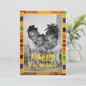 Kwanzaa Colorful Holiday Card Modèle (Debout devant)