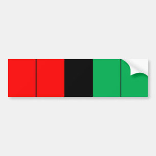 Kwanzaa Colors Red Black Green Stripes Pattern Bumpersticker