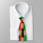 Kwanzaa Cravate Rouge Vert Noir Corne Motifs (Attaché)