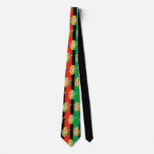 Kwanzaa Cravate Rouge Vert Noir Corne Motifs (Devant)
