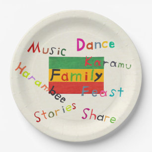 Kwanzaa Creations Karamu Paper Borden Papieren Bordje