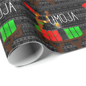 Kwanzaa Dag 1 Umoja Kinara Unity Lighting Cadeaupapier (Rol Hoek)