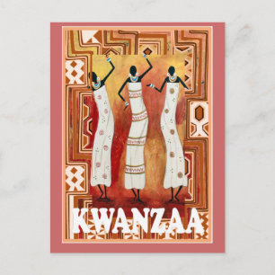 Kwanzaa - dansdames briefkaart
