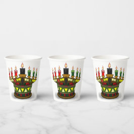 Kwanzaa eerste vruchten papieren bekers