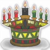 Kwanzaa eerste vruchten sticker (Voorkant)