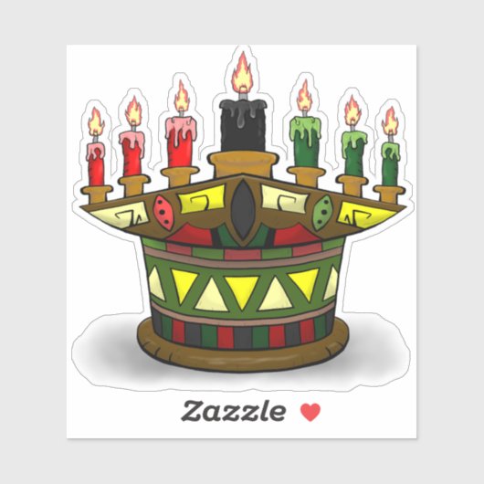 Kwanzaa eerste vruchten sticker (Vel)