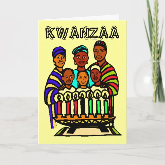 Kwanzaa Feestdagen Kaart (Voorkant)