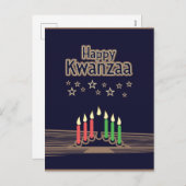 Kwanzaa Feestdagenkaart (Voorkant / Achterkant)