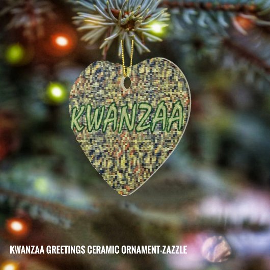 Kwanzaa Greetings Keramisch Ornament