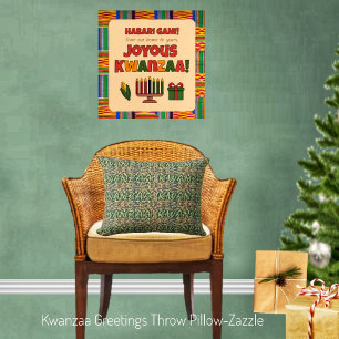 Kwanzaa Greetings Kussen