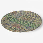 Kwanzaa Greetings Papieren Bordje (Gekanteld)